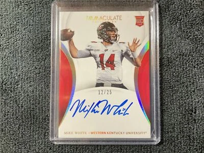 2018 Panini Immaculate Collegiate 12/25. Mike White #156 Rookie Auto RC - Image 1 of 4