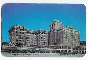 Atlantic City NJ Haddon Hall Chalfonte Hotels Promenade Vintage Postkarte - Bild 1 von 1