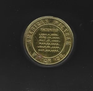 1904 American Waltham Watch Co. data brevettata latta - Foto 1 di 2
