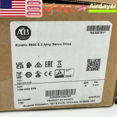 AB 2198-H008-ERS Kinetix 5500 Servo Driver AB 2198H008ERS AB US Free Tax - Image 1 of 4