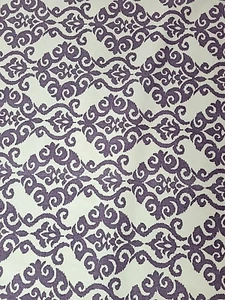 Waverly Sun N Shade LUMINARY Cream Purple Upholstery Fabric 3.2 yds 54"W - Picture 1 of 5