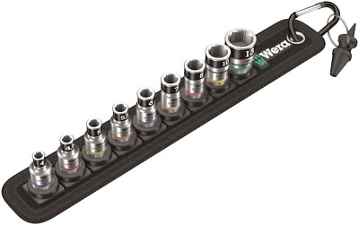 Wera Belt 1 Zyklop 1/4" Socket Belt Set With Holding Function Metric 05003880001 - Image 1 of 4