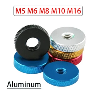 Knurled Thumb Nut Aluminum Alloy Thin Type Hand Grip Knob M5 M6 M8 M10 M16 - Imagen 1 de 34