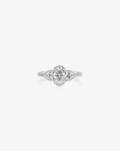 2.9 Ct Pear Cut Lab-Created Diamond In 925 Sterling Silver Halo Three Stone Ring - Picture 1 of 6