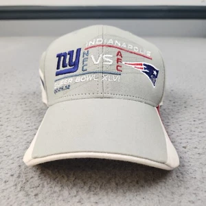 New York Giants Hat Cap Strapback Superbowl XLVI New England Patriots Reebok - Picture 1 of 9