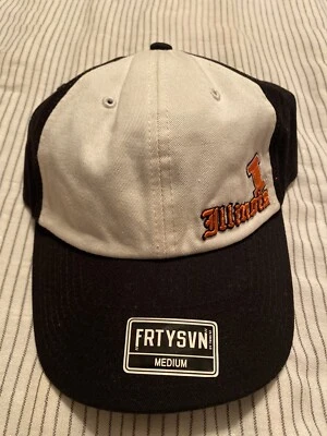 NWT Illinois Fighting Illini Hat Cap Fitted Medium NCAA College ‘47 Twins - Image 1 of 4