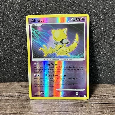 Abra 69/123 Mysterious Treasures Reverse Holo Pokémon Card MP - Image 1 of 4