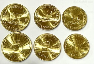 Macedonia 1 dinar (denar) 2020, 2+5 dinar (denar) 2022 set 3 monedas - Bild 1 von 1