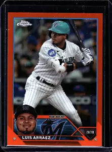 Luis Arraez 2023 Topps Chrome Update #USC159 rifrattore arancione 4/25 - Foto 1 di 2