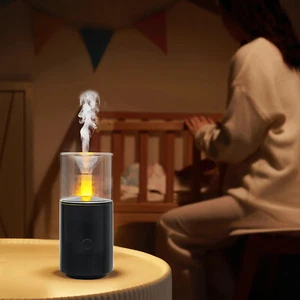 USB MINI CAR HUMIDIFIER AIR PURIFIER FRESHENER LED AROMA ESSENTIAL OIL DIFFUSER - Picture 1 of 21