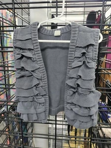 Girls Sweater Vest, Brand Old Navy, Size Medium 8, Gray - Picture 1 of 5