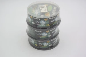 3 Philips DVD+R DVDRIS02/721 4.7GB Data 120 Min Video Cake Box Spindle - Picture 1 of 2