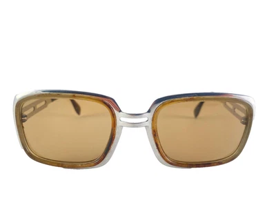 GAFAS DE SOL VINTAGE CON MONTURA INSERCIONES PLATEADAS Y TORTUGAS METZLER HECHAS EN ALEMANIA 1970 Foto 1 de 4