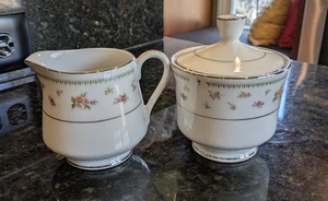 Abingdon Fine Porcelain China Creamer and Sugar dish w/Lid Japan *Discontinued - Picture 1 of 8