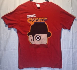 1983 A Clockwork Orange Stanley Kubrick Red Graphic T-Shirt - Sz Large - Y2K - Picture 1 of 10