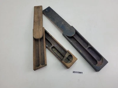 2x Holzetui Schule für Schreibfedern dunkelblau braun um 1900 Vintage #2511941 - Bild 1 von 4