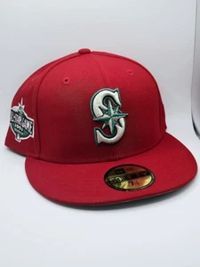 New Era Seattle Mariners MLB State Fruit 2001 ASG 59Fifty Fitted Hat Cap 7 3/8 - Picture 1 of 8