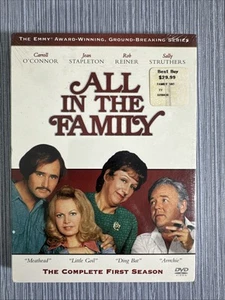 All in the Family DVD - The Complete First Season (DVD, 2002, 3-Disc Set) NEW - Foto 1 di 3