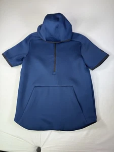 Under Armour Herren Hoodie Sweatshirt Blau Birds Eye 1/2 Zip Kängurutasche M - Bild 1 von 10