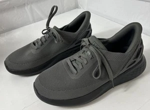 Kizik Athen Schuhe Herren 9,5 graphitgrau Strick Slipper freihändig Schnürschuhe - Bild 1 von 6