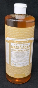 Dr Bronner's sapone di castiglia al gelsomino in legno di sandalo edizione limitata 32 fl oz - Foto 1 di 5