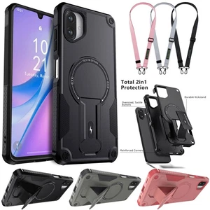 Für Samsung Galaxy A07 Ständer Halter Stoßfest Handy Hülle Cover + Handy Umhängeband - Bild 1 von 32