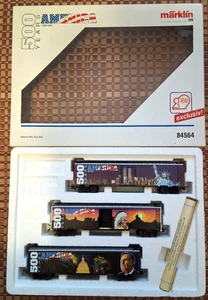 modelleisenbahn  Märklin H0 84564 Special Box Car Set "500 Years Ameri - Bild 1 von 7