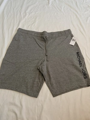 Pantalones cortos deportivos Michael Kors grises con cordón para hombre Foto 1 de 4