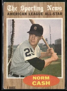 1962 Topps #466 Norm Cash - Picture 1 of 2