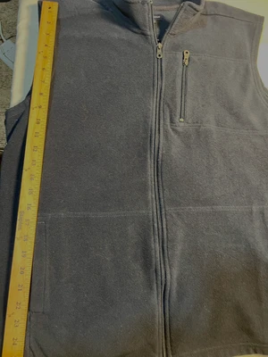 Croft & Barrow Zipper Vest Mens Size Large Navy Blue - Image 1 of 4