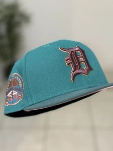 7 1/2 Detroit Tigers NewEra HatClub Exclusive Bakunawa Exclusive Fitted Pink UV - Bild 1 von 3