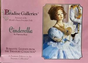 New Porcelain 13" CINDERELLA DOLL by Patricia Rose Paradise Galleries Collectibl - Picture 1 of 6