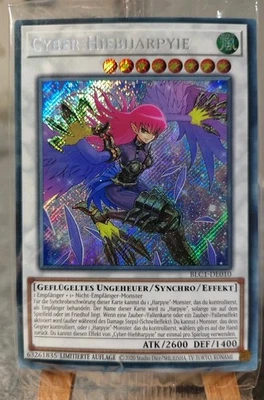 CYBER-HIEBHARPYIE - BLC1-DE010 Secret Rare / LIMITIERTE AUFLAGE OVP NM-Mint - Bild 1 von 2
