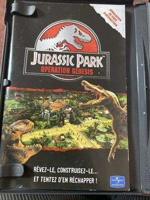 Jurassic Park Operation Genesis [PAL Fr] Boîte Notice *JRF Pc DVD Rom - Photo 1/4