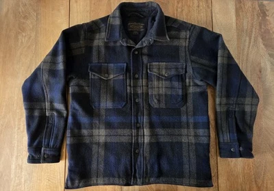 Filson Lined Mackinaw Wool Jac-Shirt | Small | Black/Olive/Navy | Rare - Image 1 of 4