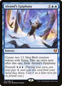 Alrund's Epiphany 1x FOIL KHM MTG Kaldheim Mythic MINT blue - Picture 1 of 1