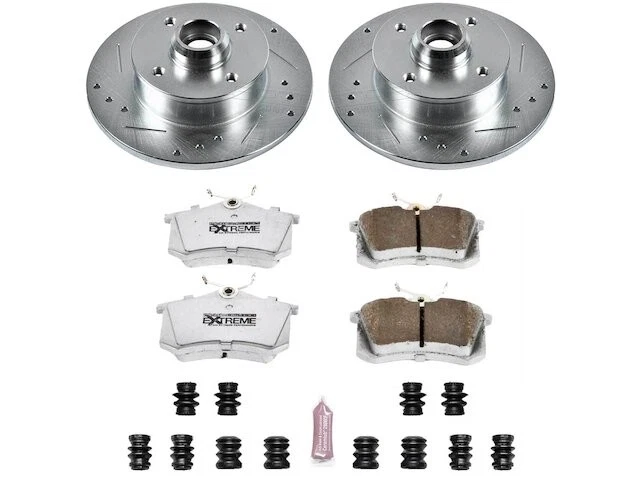 Kit de pastillas de freno trasero y rotor para 85-94, 96-02 VW Cabrio Golf Jetta Passat ZZ41Z9 Foto 1 de 1