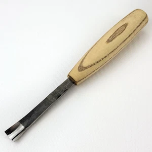 Fishtail Chisel – Forged 52100 Steel Blade, 15/20mm, Ash Handle, For Detail Work - Picture 1 of 10