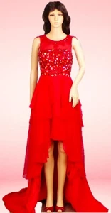 RUNWAY RENEGADE size 2 red special-event/occasion prom/pageant/performance gown - Picture 1 of 14