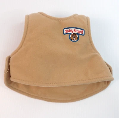 Teddy Ruxpin REPLACEMENT Tan Vest Only 2006 Backpack Toys - Imagem 1 de 4