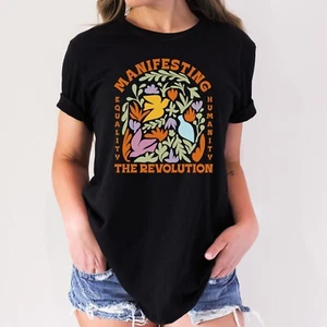 MANIFESTING THE REVOLUTION Anti Trump MAGA RESIST Political T-Shirt - Picture 1 of 6