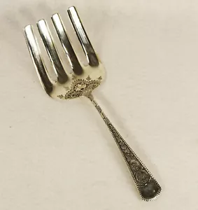 Antique Gorham Sterling Silver Asparagus Server Fork c. 1885 - Picture 1 of 8