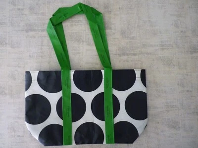 Bolso de Mano Kate Spade Reutilizable 100% Poliéster Reciclado Negro Lunares Verde Mano Foto 1 de 4