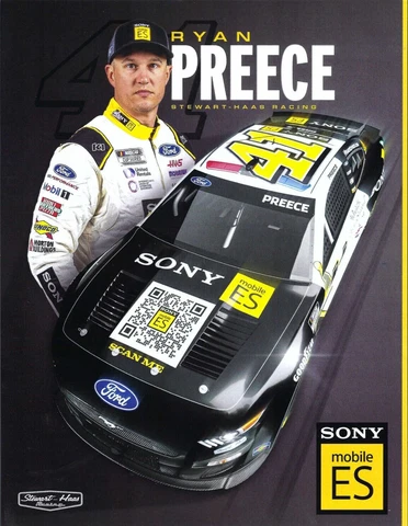 2023 RYAN PREECE "SONY MOBILE ES" #41 NASCAR CUP SERIES POSTCARD Cover