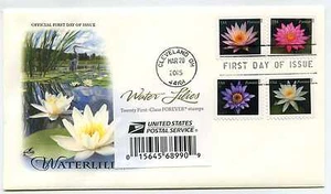 4964-67 Nenúfares en uno ArtCraft FDC con etiqueta de folleto - Imagen 1 de 1