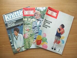 Set Of 3 Modern Knitting Books - Machine Knitting - Vintage - 1968,69,70