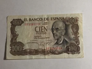 Spain Ticket 100 Pesetas 1970 (4-39/22) - Picture 1 of 2