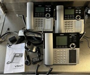 VTech CM18245 4-Line Small Business Office Phone System, 3-In-1 Bundle w Headset