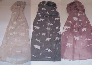 Bufanda de diseño de oso polar - varios colores - Imagen 1 de 4