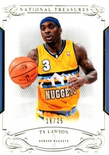2013-14 Panini National Treasures Gold Nuggets Basketball Card #26 Ty Lawson